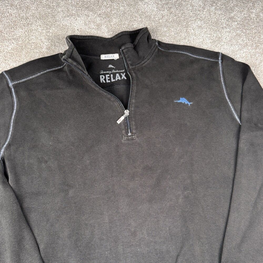 Tommy Bahama Relax 1/4 Zip Pullover Knit Mock Neck Sweater Golf Men's 3XL XXXL